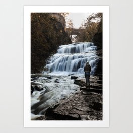 Ithaca, NY Waterfall Art Print