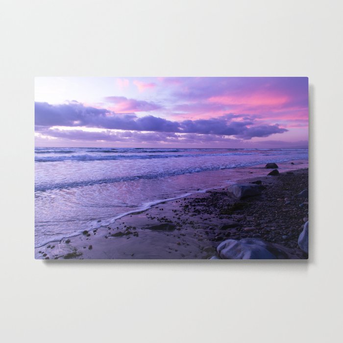 Scenic ocean sunset in Carlsbad California Metal Print