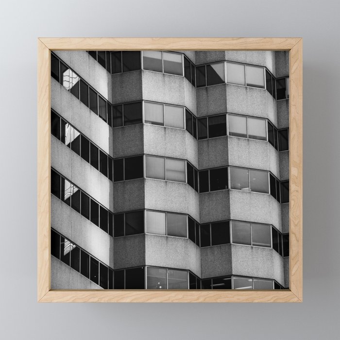 Geometric Windows Framed Mini Art Print