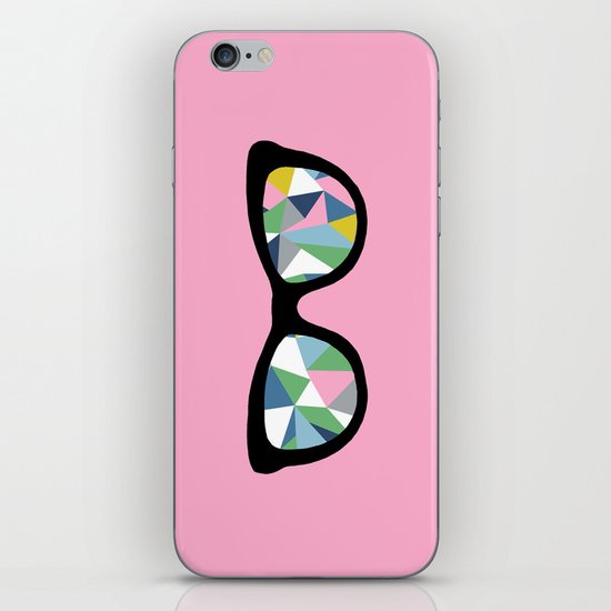 Abstract Eyes on Pink iPhone Skin