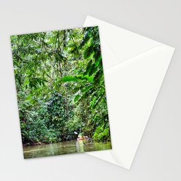 Kayaking through the Rainforest Stationery Card
