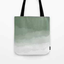 Sage Green Watercolor Ombre (sage green/white) Tote Bag | Sage, Watercolour, Painting, Minimalist, Army, Watercolor, Ombre, Dusty, Minimal, Olive 