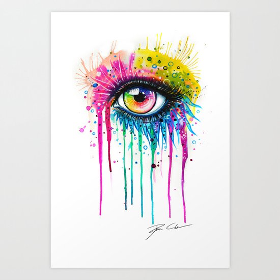 "Rainbow in your eyes" Art Print