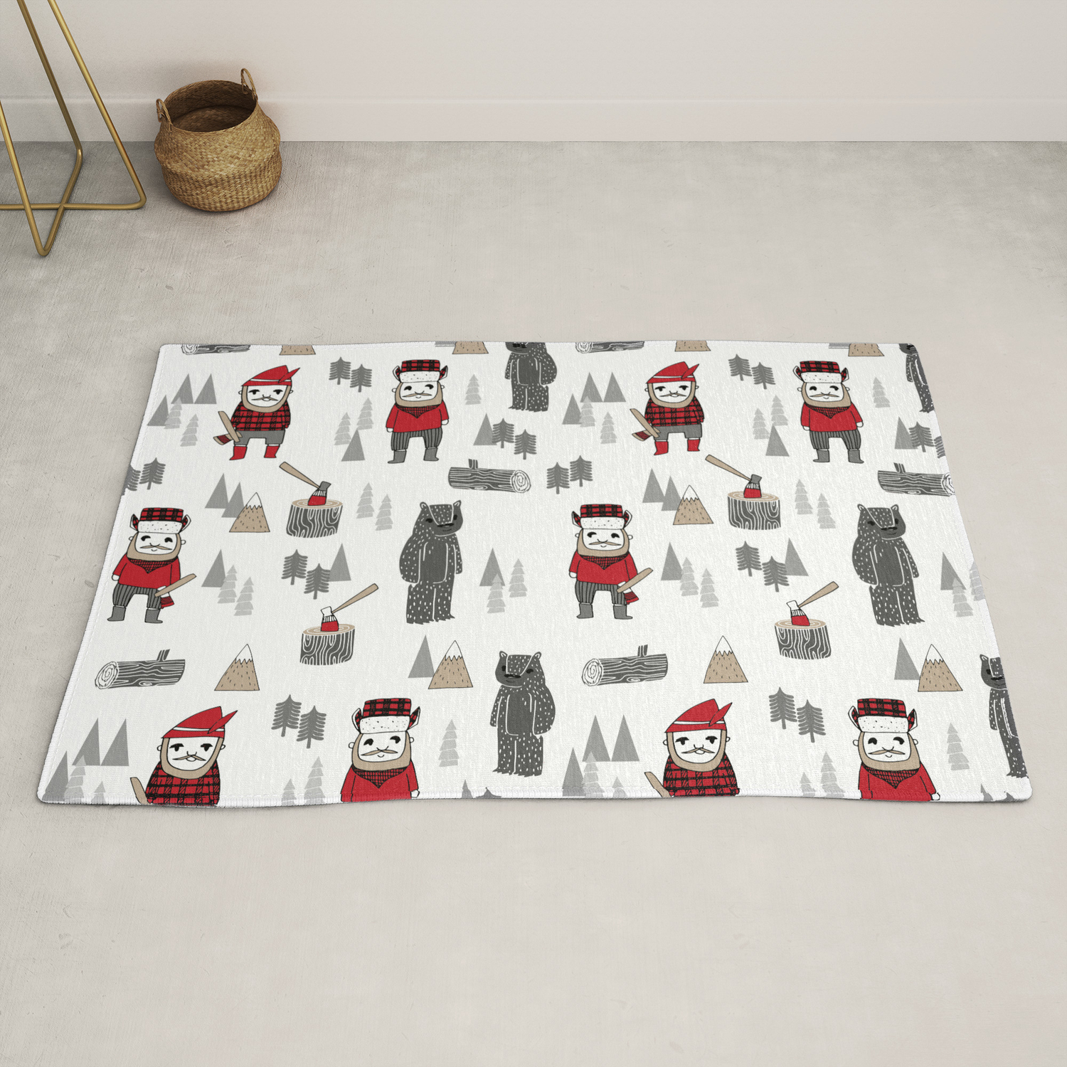 woodland kids rug