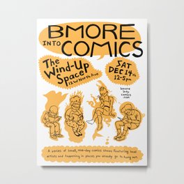 Bmore into Comics #2 Metal Print
