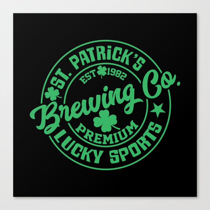 St. Patricks Brewing Co. Lucky sports Canvas Print