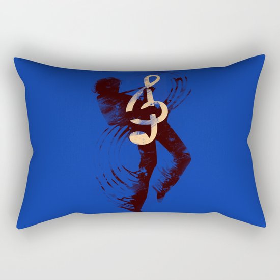 Solo (Blue) Rectangular Pillow