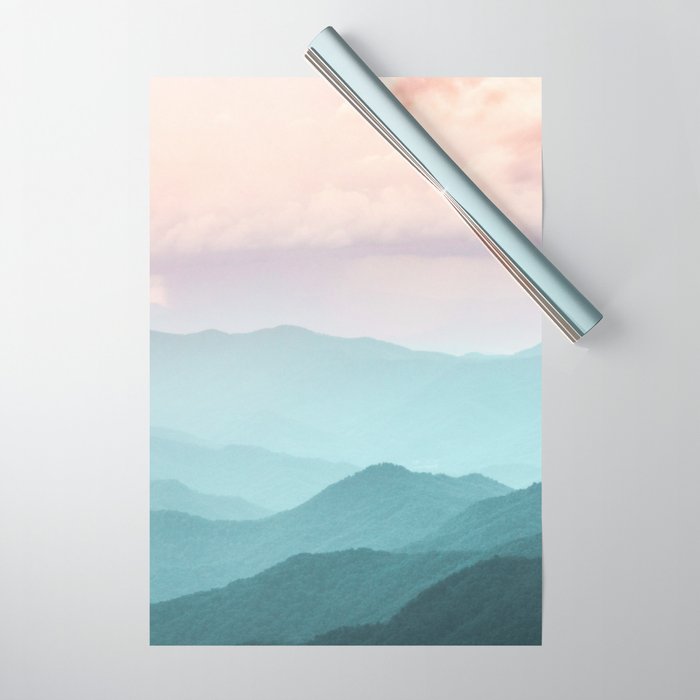 Smoky Mountain National Park Sunset Layers II - Nature Photography Wrapping Paper