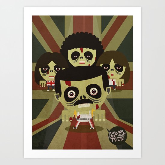 queen zombie 2 Art Print