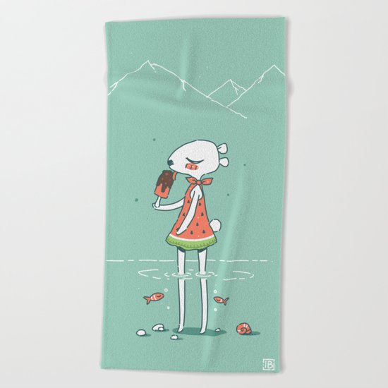 Summer Bear Beach Towel