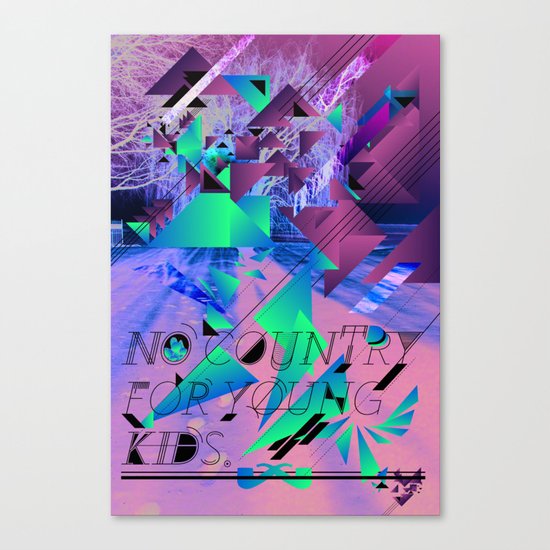 No Country For Young Kids. Canvas Print