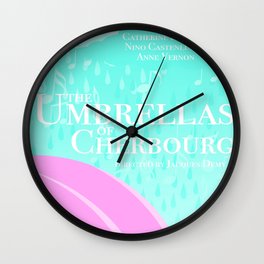The Umbrellas of Cherbourg Wall Clock