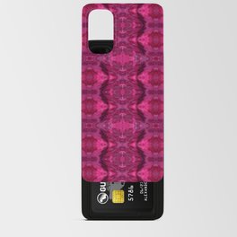 abstract pattern with gouache stains in red colors Android Card Case