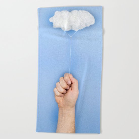 My cloud balloon Beach Towel