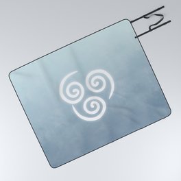 Avatar Air Bending Element Symbol Picnic Blanket