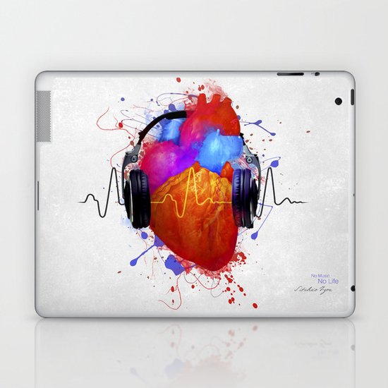 No Music - No Life Laptop & iPad Skin