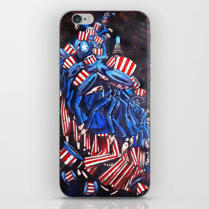 Uncle Sam Descending a Staircase By JAco iPhone Skin