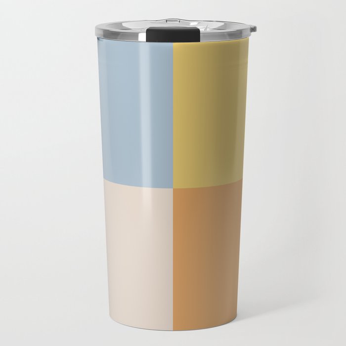 Geometric Color Block V Travel Mug
