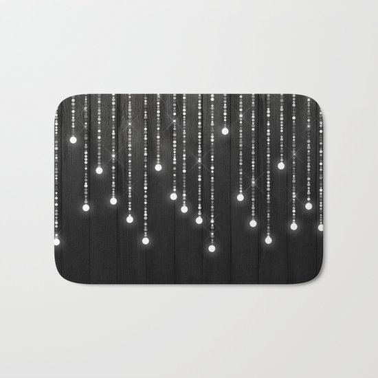 Fairy Lights on Wood 04 Bath Mat