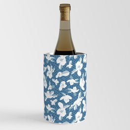 Japanese Magnolia Blue and White Wine Chiller