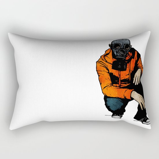 Waiting For (Inevitable) Trouble Rectangular Pillow