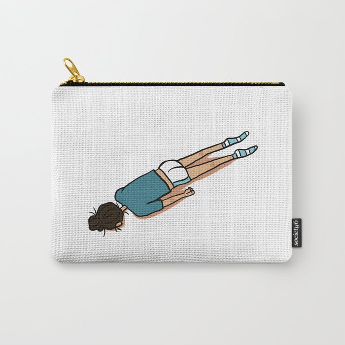 Lying Down Girl Carry-All Pouch