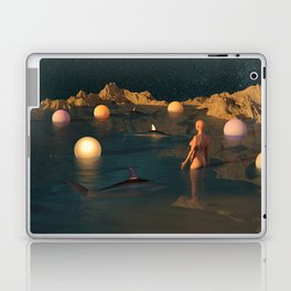Night swimming with sharks Laptop & iPad Skin
