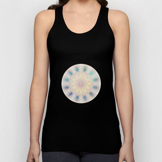 Water Lily Mandala Unisex Tank Top