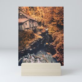Autumn River Foliage Adventure - Fall Leaves PNW Mini Art Print