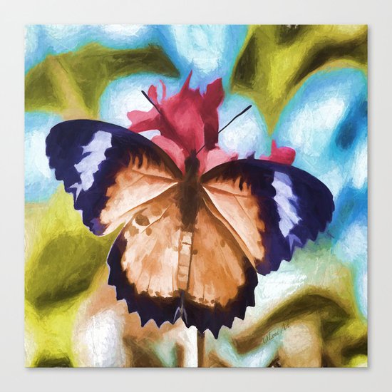Flying Flower Canvas Print