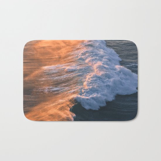Crashing Ocean Waves Bath Mat
