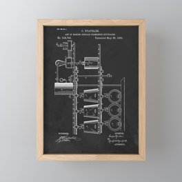 Beer Whisky Still Distillery Patent Framed Mini Art Print