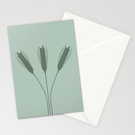 Wheat Field (Graze Green) Stationery Card