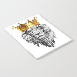 lion with a crown power king Notebook