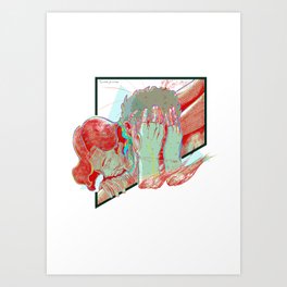 LES MYTHES - Apollo and Psyche Art Print