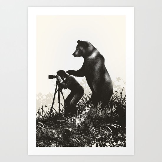 The Bear Encounter II Art Print