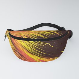 Metallic Orange Abstract Design Fanny Pack | Graphic, Abstract, Water, Trendy, Oilpaint, Fiery, Fire, Metallic, Waves, Modern 