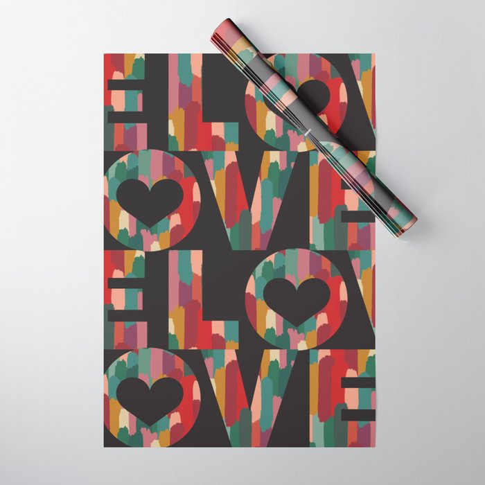 PAINTED LOVE Wrapping Paper