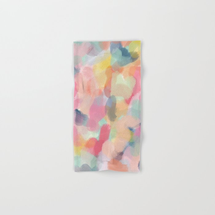 Abstract Colourful Painting Hand & Bath Towel