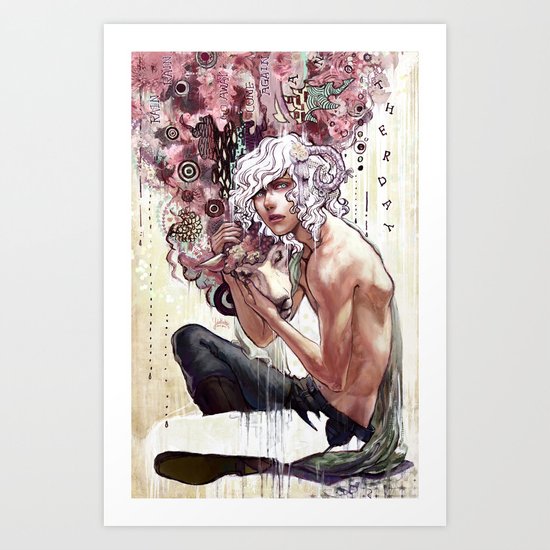 Rain rain go away, come again another day! Art Print