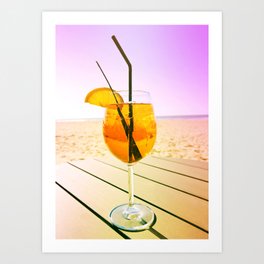 Cocktail On The Beach Art Print