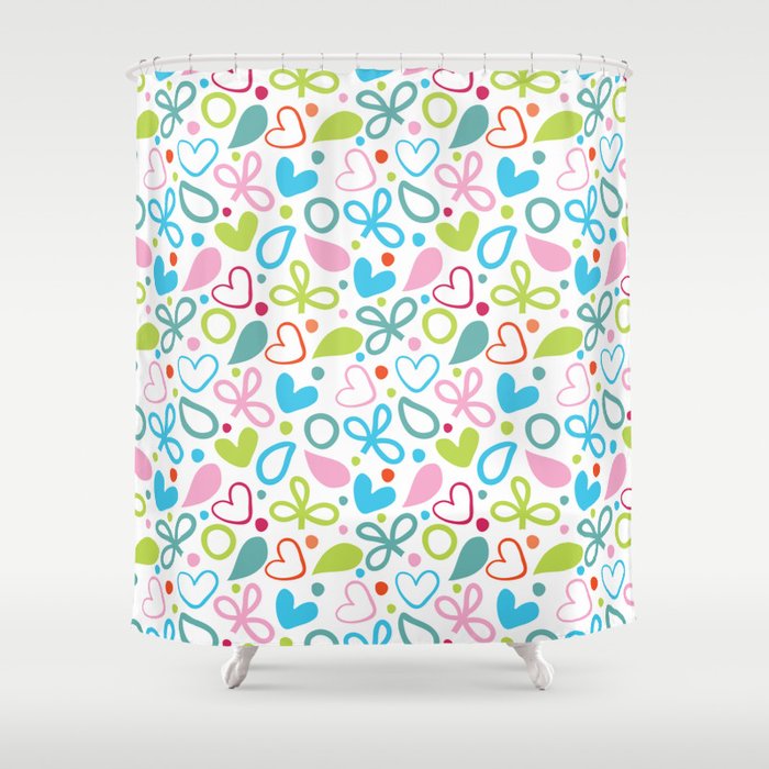 Colorful Lovely Pattern XII Shower Curtain