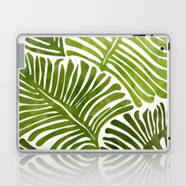 Summer Fern Simple Modern Watercolor Laptop Skin