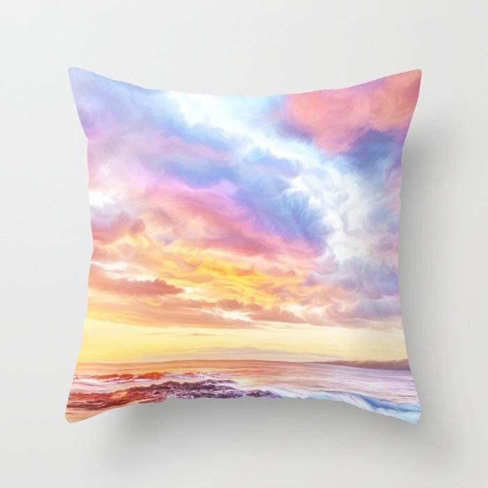 Calm before a storm Throw Pillow