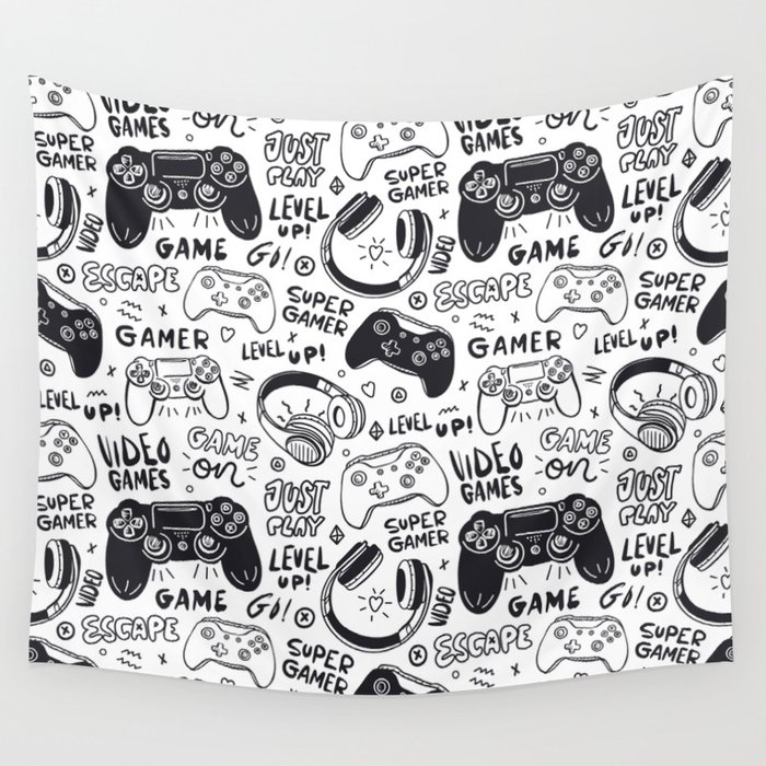 Game on Wall Tapestry