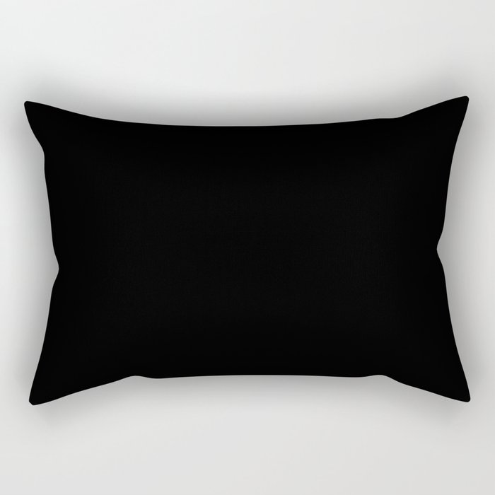 All Black Rectangular Pillow