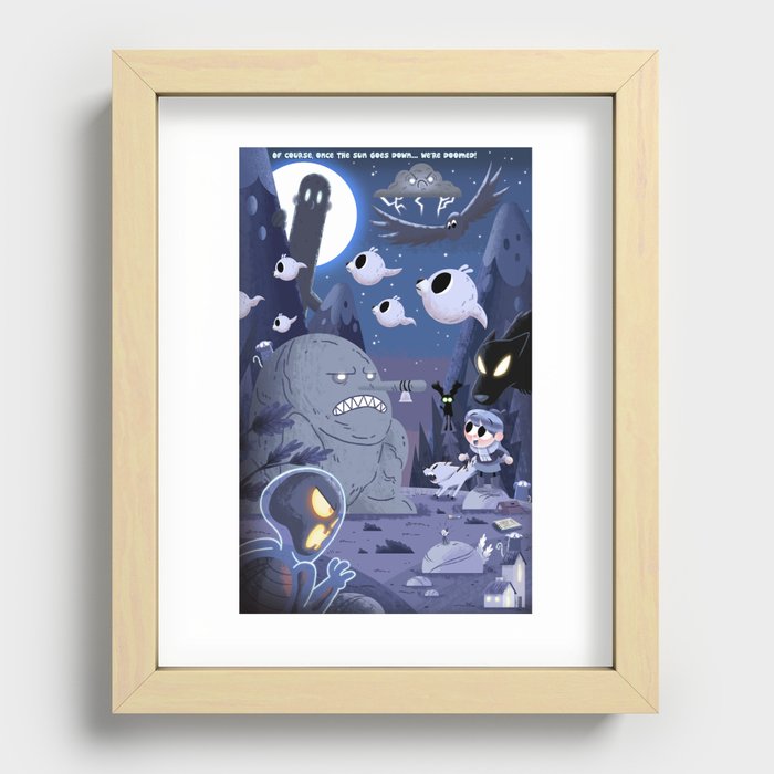 Of Course, Once The Sun Goes Down...We're Doomed! Recessed Framed Print