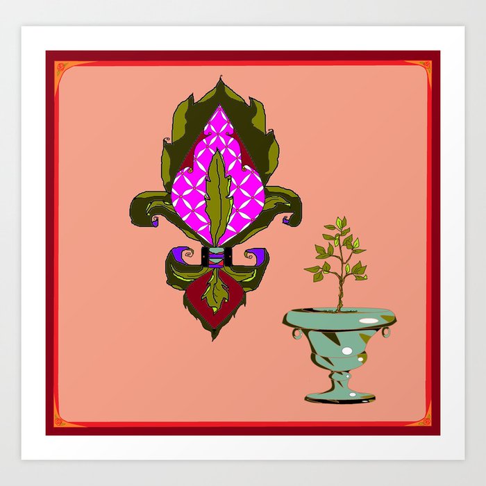 Fleur De Lis Home Decor Art Print By Judysnyder007 Society6