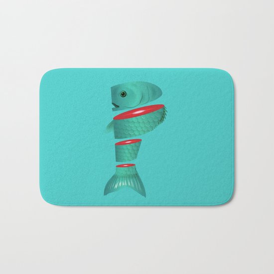 P is for sliced Phish Bath Mat