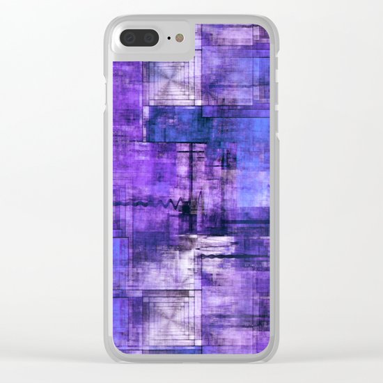 Purple Noise Clear iPhone Case